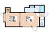 ＴＭＳ円山 1DKの間取り