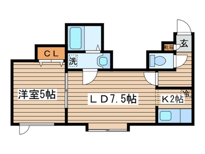 間取図 パラ・シェンプレＮ４５