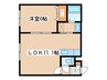 グランメ－ル南郷東 1LDKの間取り