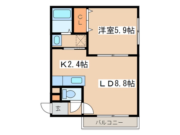 間取り図 グランメ－ル南郷東