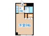 三共ハイツ 1Kの間取り