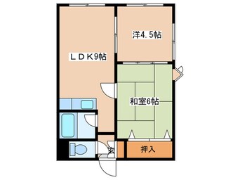 間取図 パルコート南郷