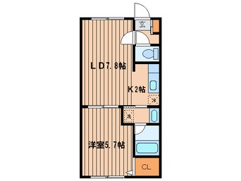 間取図 ブランノワ－ル厚別南