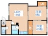 坂井マンション 2LDKの間取り