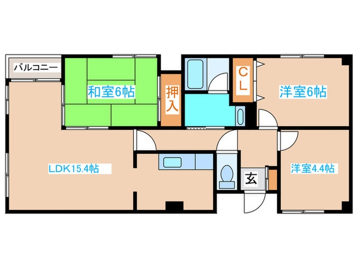 間取り図 ピュアコ－ト宮の森