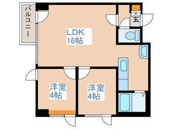 間取図 平岸２３