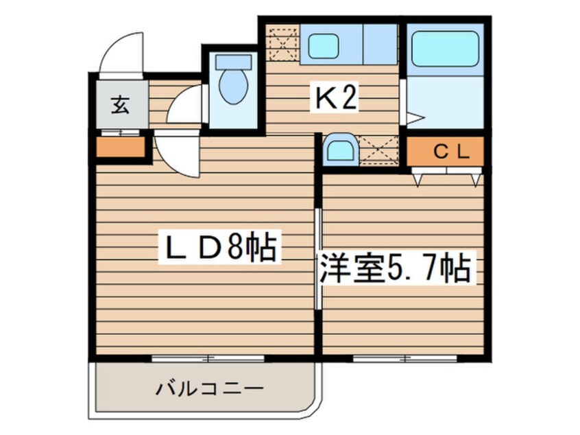 間取図 コスモ麻生