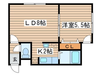 間取図 コスモ麻生