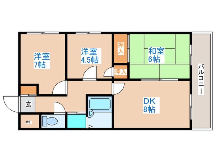 間取図 パレ宮ノ森