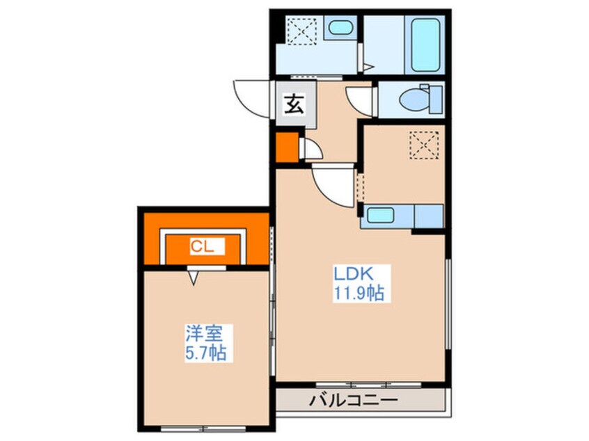 間取図 グランドサクセス平岸２条