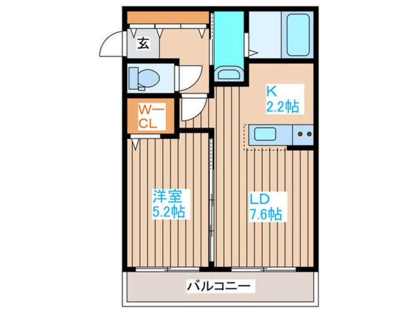 間取図 Gloir平和通