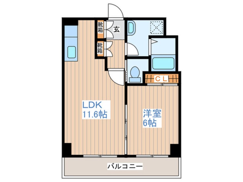 間取図 ラ・ポム平岸