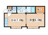 ラベンダータウン 1DKの間取り