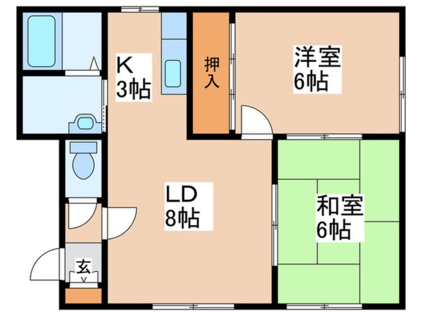 間取図 アベールコーポ