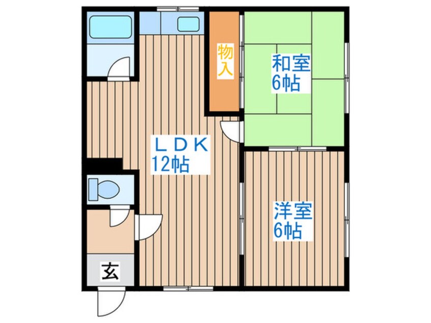 間取図 グリーンコーポB