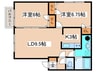 フォレパルクＣ 2LDKの間取り