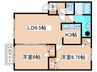 フォレパルクＣ 2LDKの間取り