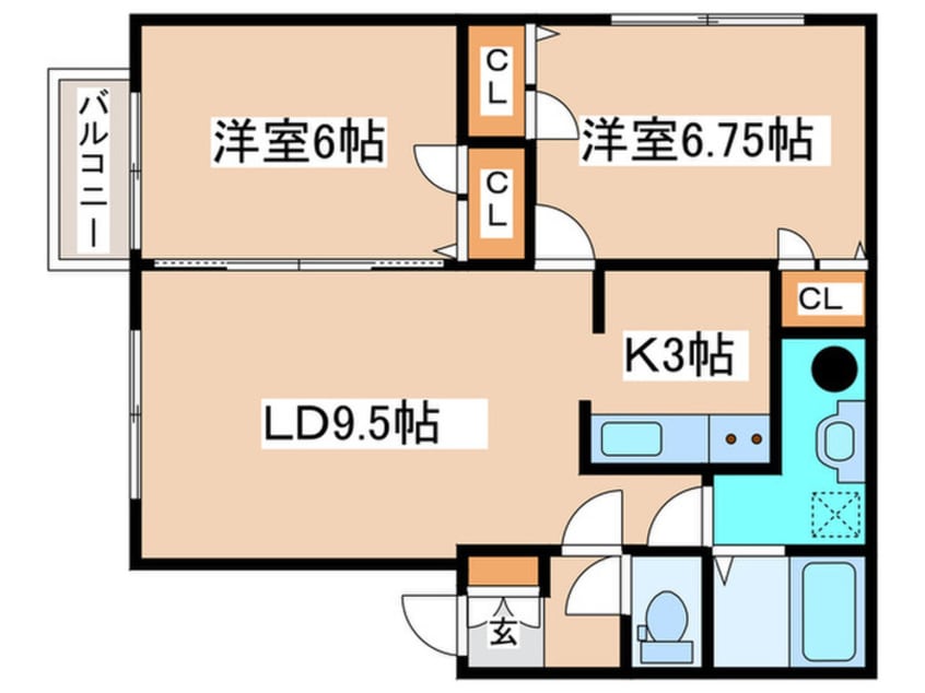 間取図 フォレパルクＣ