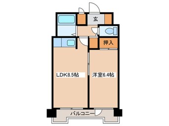 間取図 ＡＭＳ３５２ビル