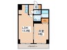 サンクルミエール大通南 1LDKの間取り