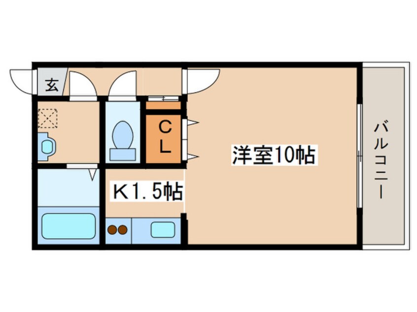 間取図 コンフォ－トＮ１８