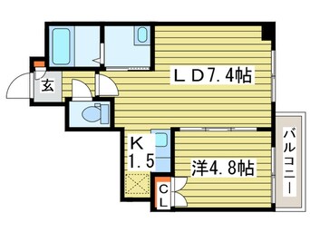 間取図 レジディア桑園