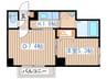 レジディア桑園 1DKの間取り