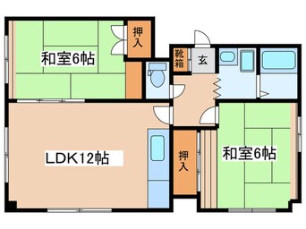 間取図 マンション常盤Ⅱ