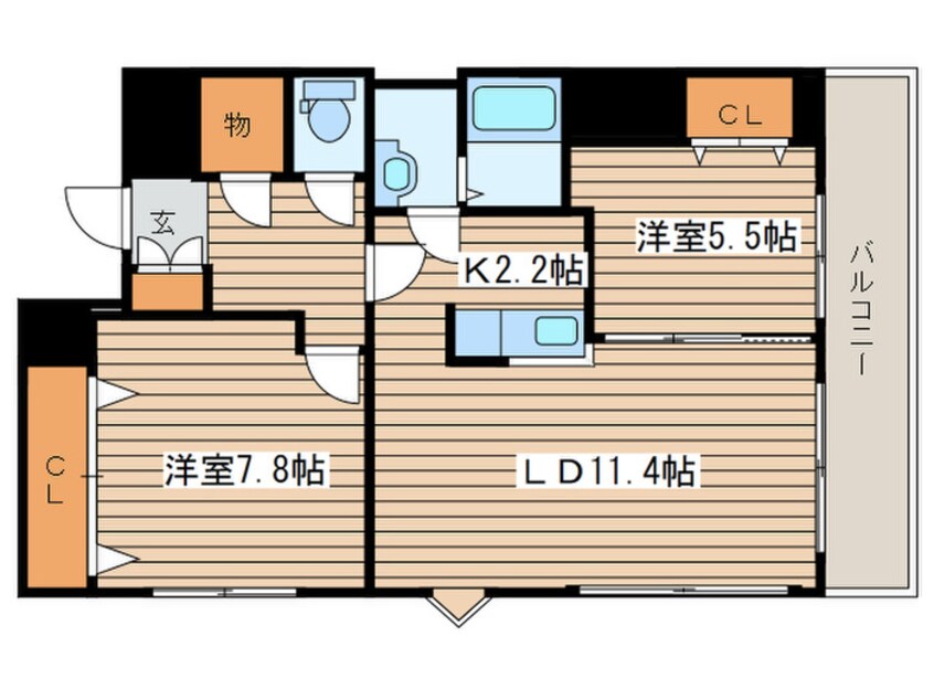 間取図 エメラルドグリ－ンⅠ