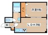 北２０条ビル 1LDKの間取り