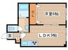 北２０条ビル 1LDKの間取り