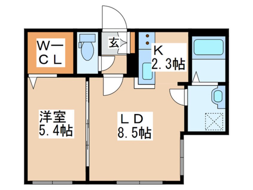 間取図 ALPHA中島公園