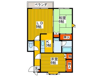 間取図 オ－クヒルズ87