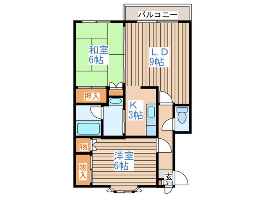 間取図 オ－クヒルズ87