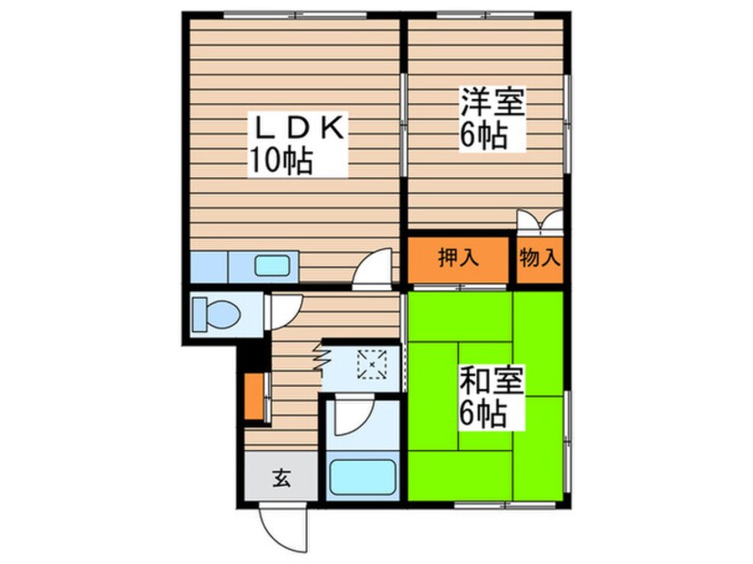 間取図 シャト－西川