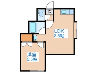 間取図 フラット宮の沢