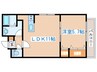エステラ二十四軒Ｃ館 1LDKの間取り