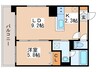 ロックヒルズ札幌 1LDKの間取り