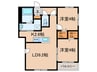 ブランシャール月寒WEST 2LDKの間取り
