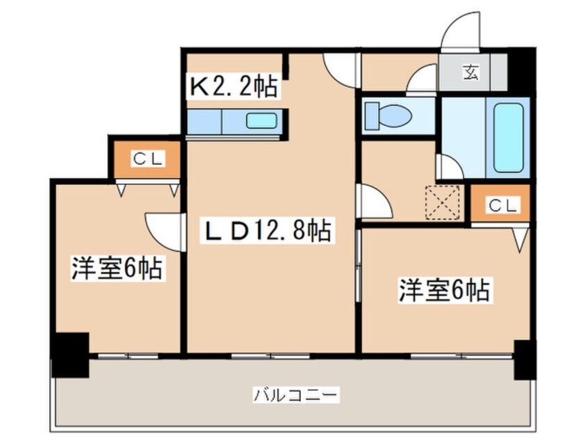 間取図 ノルテブリッサ24ロード