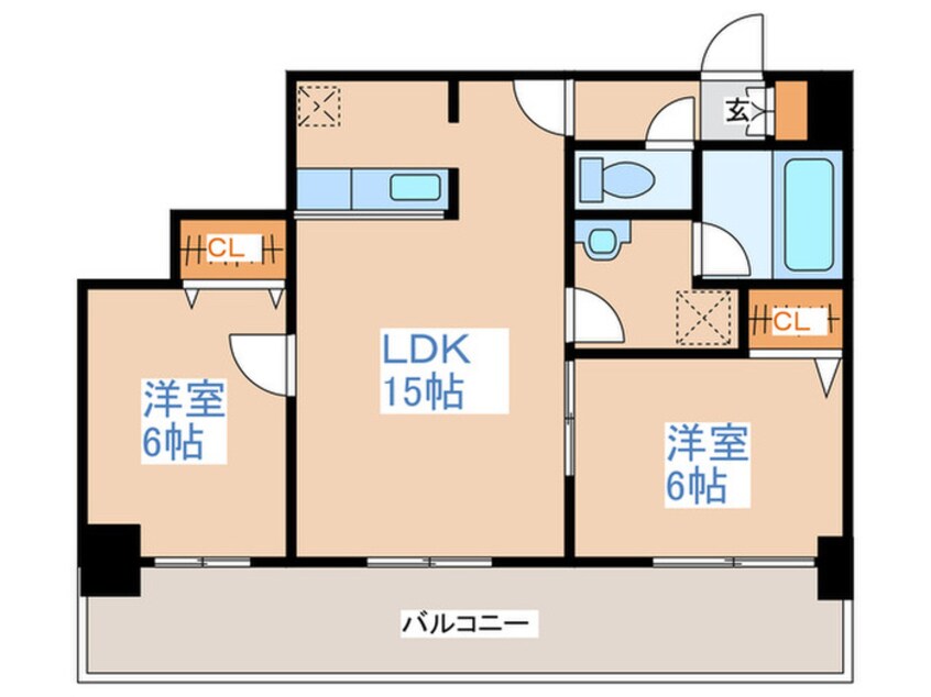 間取図 ノルテブリッサ24ロード