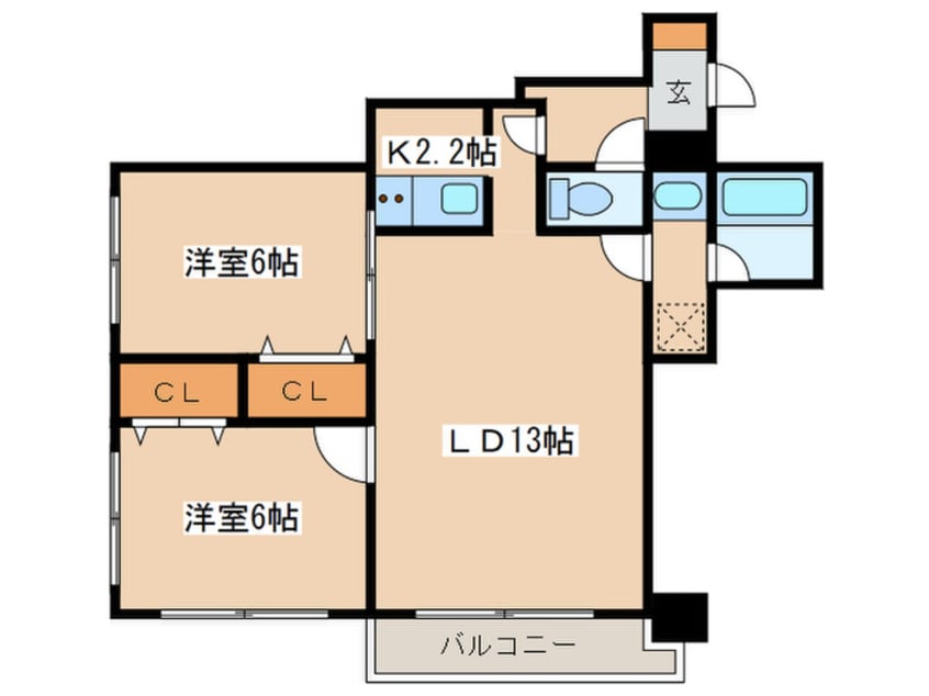 間取図 ノルテブリッサ24ロード