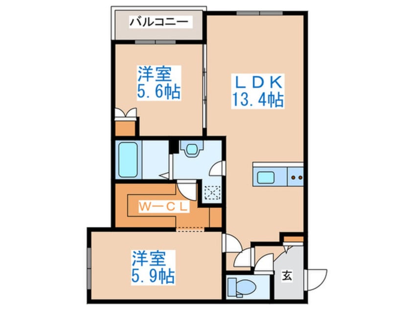 間取図 Rests　on　行啓通