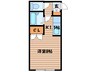 ベルウッド１５ 1Kの間取り