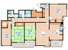ﾗｲｵﾝｽﾞﾏﾝｼｮﾝ山の手第2(502) 4LDKの間取り