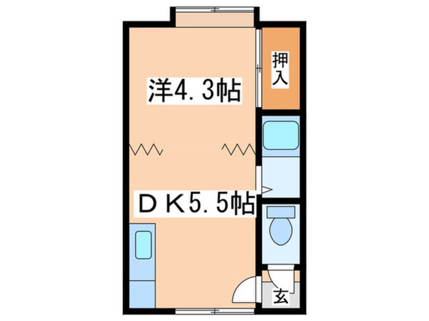 間取図 エクセルハイム 新道東Ⅱ