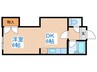 ロ－レル南６条 1DKの間取り