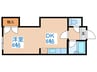 ロ－レル南６条 1DKの間取り