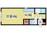 ＪＫステージＮ１４Ａ 1Kの間取り