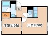 イーグルサウス１７Ａ 1LDKの間取り